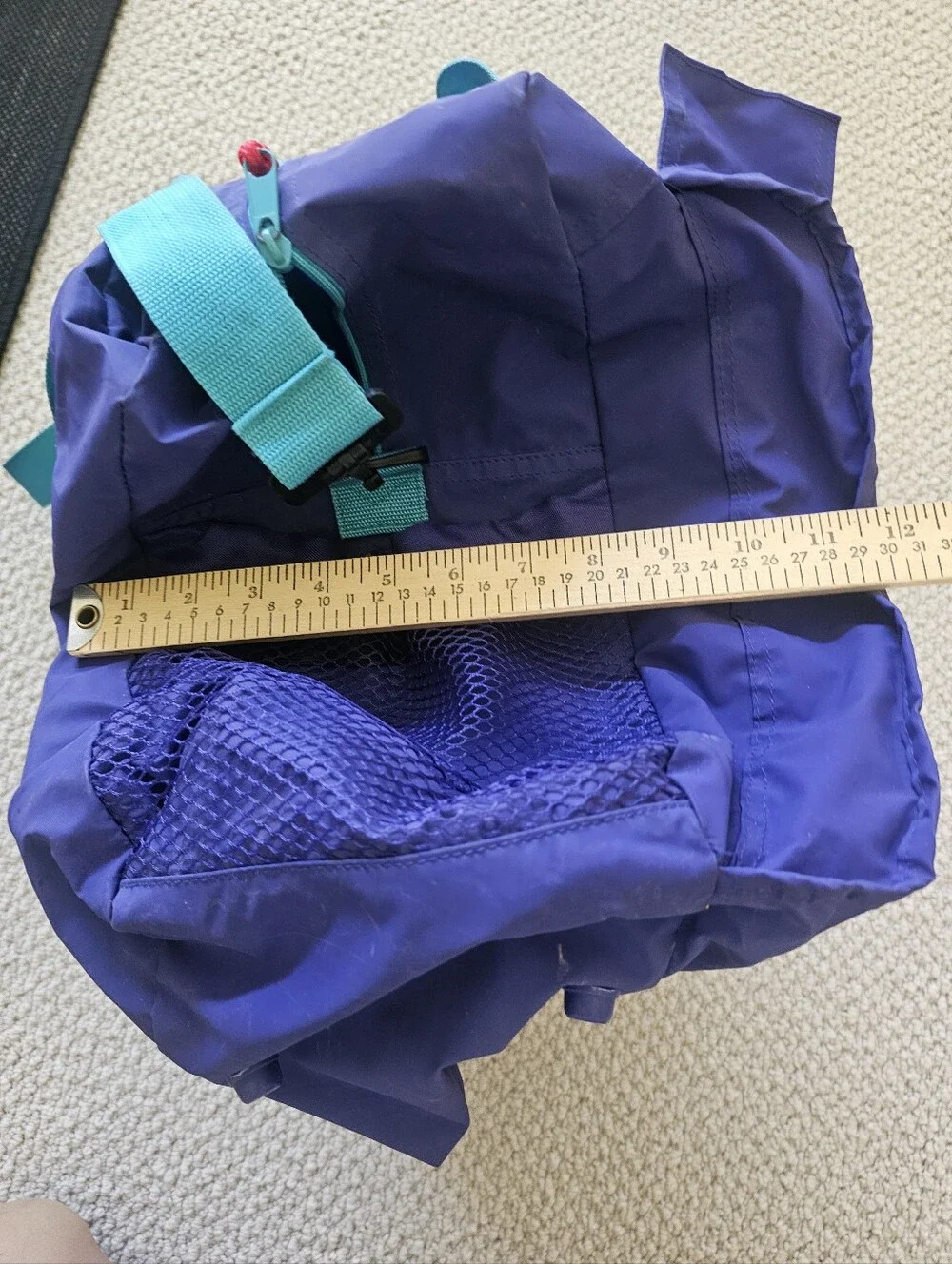 Dunlop Vintage 90s Duffel Bag Teal Turquoise Purple